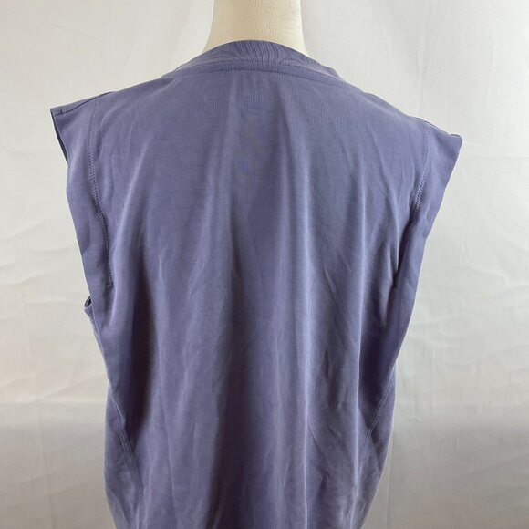 Athleta Seasoft Tank Sweatshirt XL Dusk Purple Drop Sleeve - Picture 8 of 10